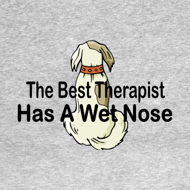 The best therapist has a wet nose with a cute dog by pickledpossums